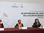 GOBIERNO DE TLAXCALA REALIZÓ PRIMER FORO EN CONMEMORACIÓN DEL 68 ANIVERSARIO DEL VOTO DE LA MUJER EN MÉXICO