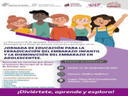 El Instituto de la Mujer de Amozoc te invita a participar en la jornada de educación a la erradicación del embarazo infantil.