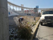 REALIZAN LIMPIA Y SERVICIOS PÚBLICOS BRIGADA DE MANTENIMIENTO AL DISTRIBUIDOR JUÁREZ-SERDÁN