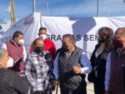 EN AMOZOC, MARIO DE LA ROSA ROMERO ENTREGA OBRAS DE ALCANTARILLADO SANITARIO, AGUA POTABLE Y PAVIMENTACIÓN