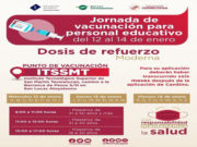 EN TEXMELUCAN SE APLICARÁ DOSIS DE REFUERZO A PERSONAL EDUCATIVO