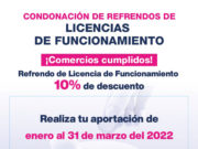 APROVECHA ÚLTIMOS DÍAS DE CONDONACIÓN EN LICENCIAS DE FUNCIONAMIENTO