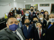 ENCABEZA MUNDO TLATEHUI PRIMERA CEREMONIA CÍVICA DEL AÑO CON ALUMNOS DE LA UNIDAD EDUCATIVA “BLANDINA TORRES DE MARÍN”
