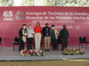 AUTORIDADES ENTREGARON TARJETAS “PENSIÓN PARA EL BIENESTAR DE LAS PERSONAS ADULTAS MAYORES” EN TLAXCALA