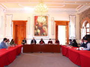 Ayuntamiento de Puebla realiza mesa de trabajo con el colegio de notarios.