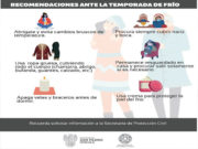 EMITE GOBIERNO DE SAN PEDRO CHOLULA RECOMENDACIONES ANTE TEMPORADA DE FRÍO