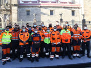 Ayuntamiento de Puebla reconoció en un acto simbólico a 22 Rescatistas Urbanos de Protección Civil.