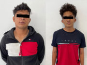 DETIENE POLICÍA MUNICIPAL DE SAN ANDRÉS CHOLULA A DOS PRESUNTOS ASALTANTES QUE OPERABAN A BORDO DE UNA MOTOCICLETA