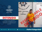 SSC DE SAN PEDRO ASEGURA A CONDUCTOR QUE ATROPELLÓ A DOS PERSONAS EN EL BARRIO DE JESÚS TLATEMPA