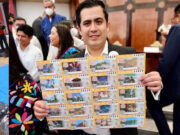 Presenta Lotería Nacional, billete conmemorativo de pueblos mágicos de Puebla, donde Chignahuapan es parte.