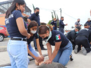 CAPACITAN A ELEMENTOS DE SSC CHOLULA EN PRIMEROS AUXILIOS Y PROTECCIÓN CIVIL