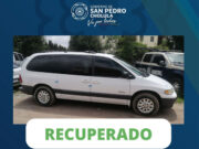 SSC SAN PEDRO RECUPERA CAMIONETA ROBADA Y ASEGURA A CONDUCTOR