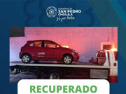 SSC CHOLULA RECUPERA VEHÍCULO CON REPORTE DE ROBO