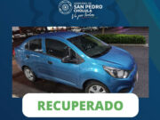 SSC CHOLULA RECUPERA AUTOMÓVIL ROBADO EN PLAZA SAN DIEGO