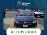 SSC CHOLULA RECUPERA VEHÍCULO CON REPORTE DE ROBO EN PLAZA SAN DIEGO