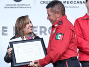 ENTREGÓ GOBERNADORA LORENA CUÉLLAR APOYOS EN MATERIA DE EMERGENCIAS PARA CIX I DE TETLA