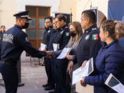 PAOLA ANGON RECONOCE A 36 POLICÍAS DE LA SSC CHOLULA POR ACCIONES RELEVANTES