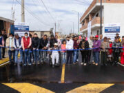 ENTREGA PAOLA ANGON LA PAVIMENTACIÓN DE LA CALLE CONSTITUCIÓN, EN CUACHAYOTLA, SAN PEDRO CHOLULA.