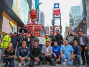 Instala gobierno de Puebla exposición de catrinas monumentales en EE.UU.