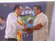 Asiste Sergio Salomón al segundo informe del diputado Eduardo Castillo