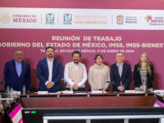 Zoé Robledo y Delfina Gómez analizan proyecto de federalización del Estado de México al modelo IMSS-Bienestar