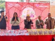 Tonantzin Fernández encabeza entrega de más de 30 mil juguetes en San Pedro Cholula
